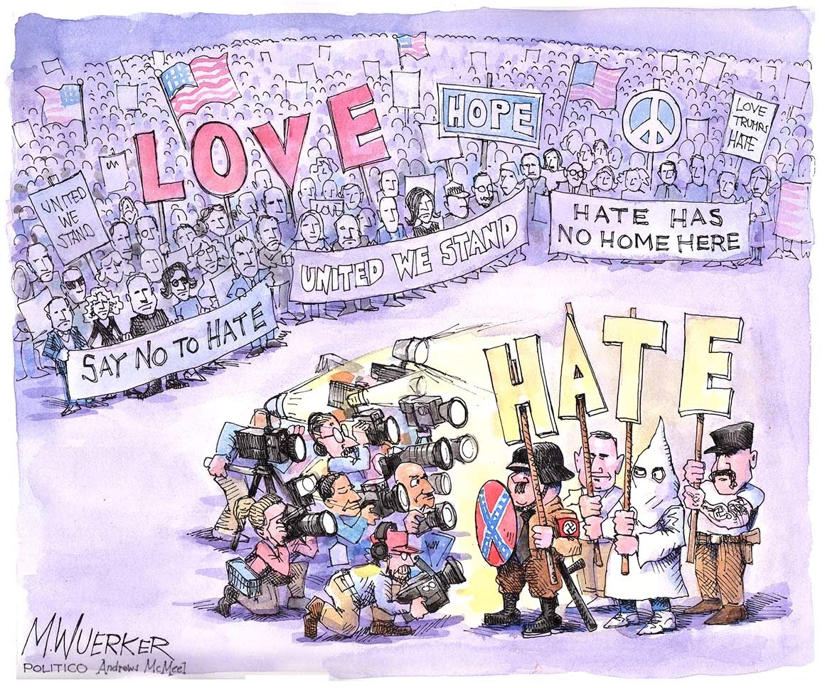 News Media Hate Cameras Cartoon